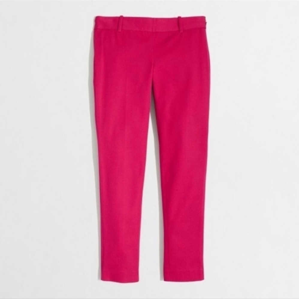 NWT J.Crew Winnie Pant City Fit in Rasberry Pink, size 4